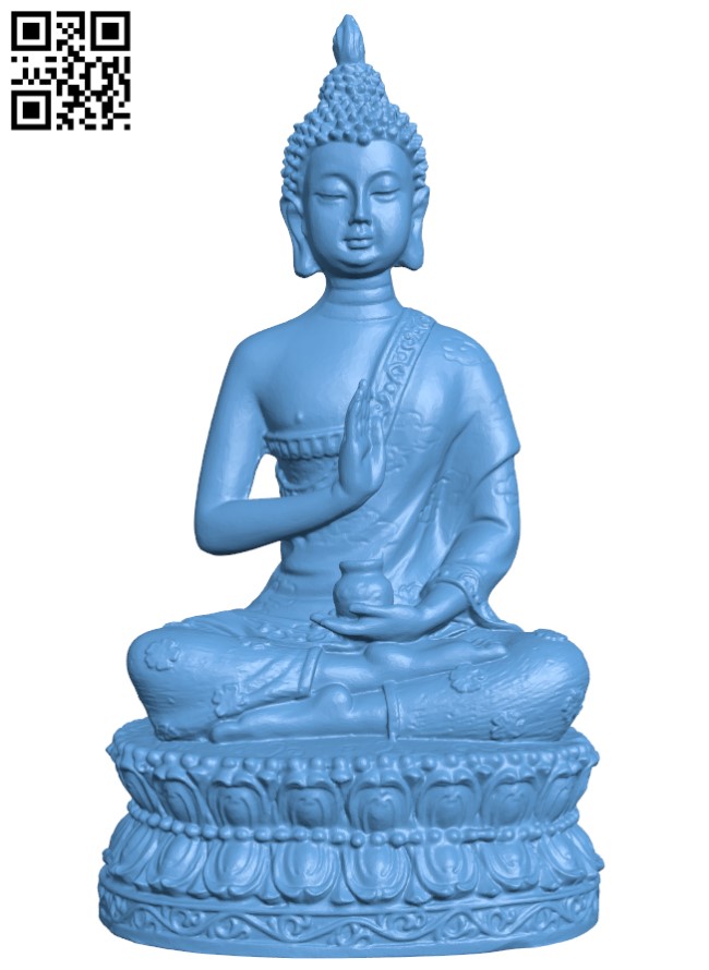 Buddha H004508 file stl free download 3D Model for CNC and 3d printer