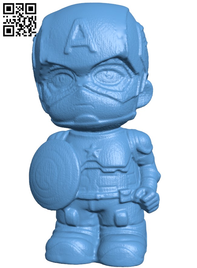 Captain America H004316 file stl free download 3D Model for CNC and 3d printer