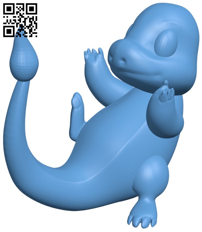 Charmander - Pokemon H004804 file stl free download 3D Model for CNC and 3d printer