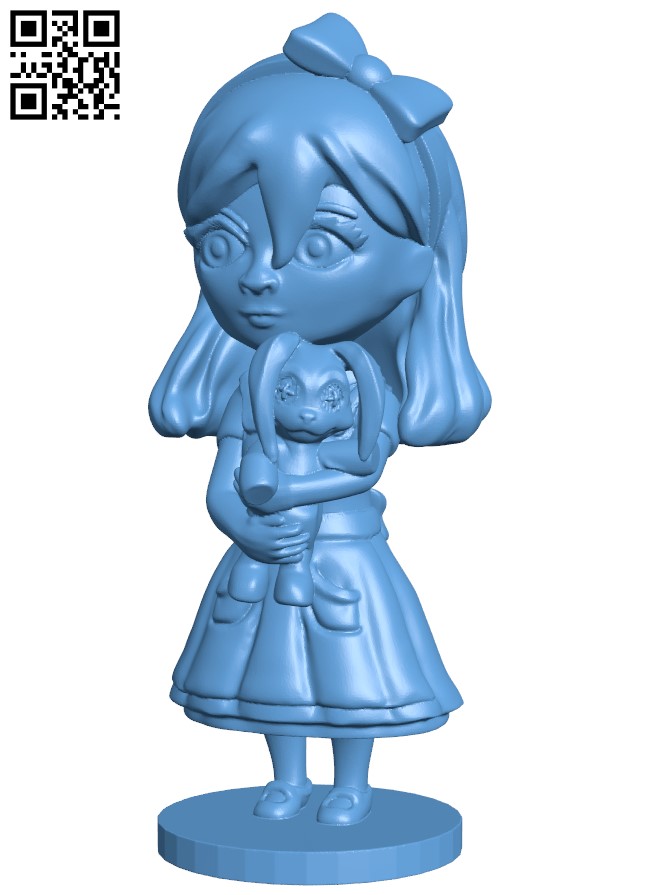 Chibi Alice H004807 file stl free download 3D Model for CNC and 3d printer