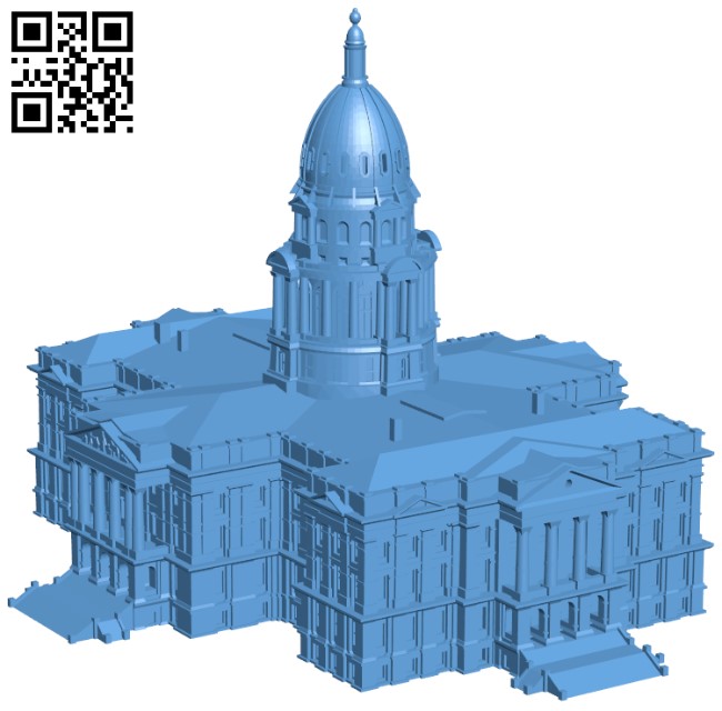 Colorado State Capitol H004802 file stl free download 3D Model for CNC and 3d printer