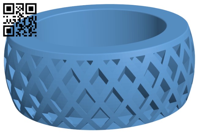 Criss Cross Planter H004196 file stl free download 3D Model for CNC and 3d printer
