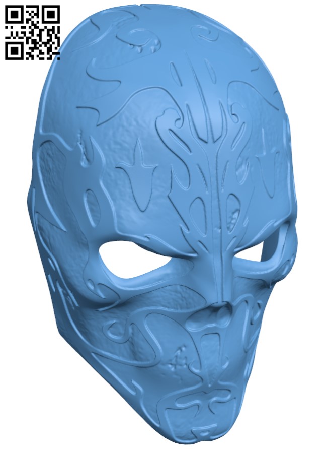 Cursed Skull Mask H004619 file stl free download 3D Model for CNC and 3d printer