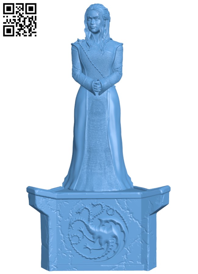 Daenerys Stormborn H004256 file stl free download 3D Model for CNC and 3d printer