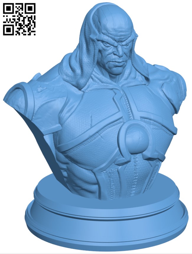 Darkseid bust H004811 file stl free download 3D Model for CNC and 3d printer