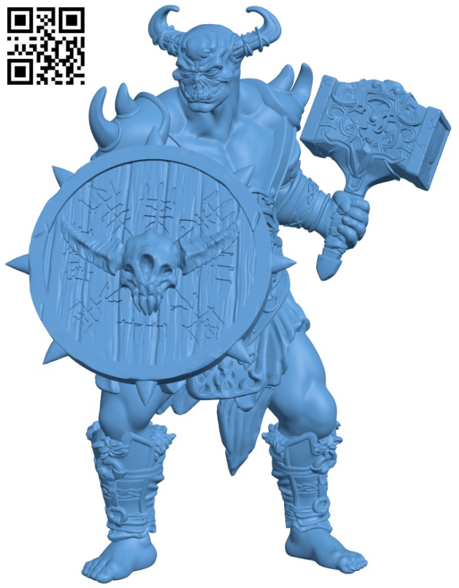 Demon Viking infantry H004396 file stl free download 3D Model for CNC and 3d printer