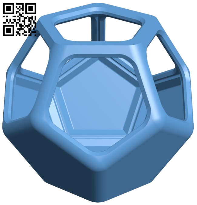 Dodecahedron Desk Organizer H004684 file stl free download 3D Model for CNC and 3d printer