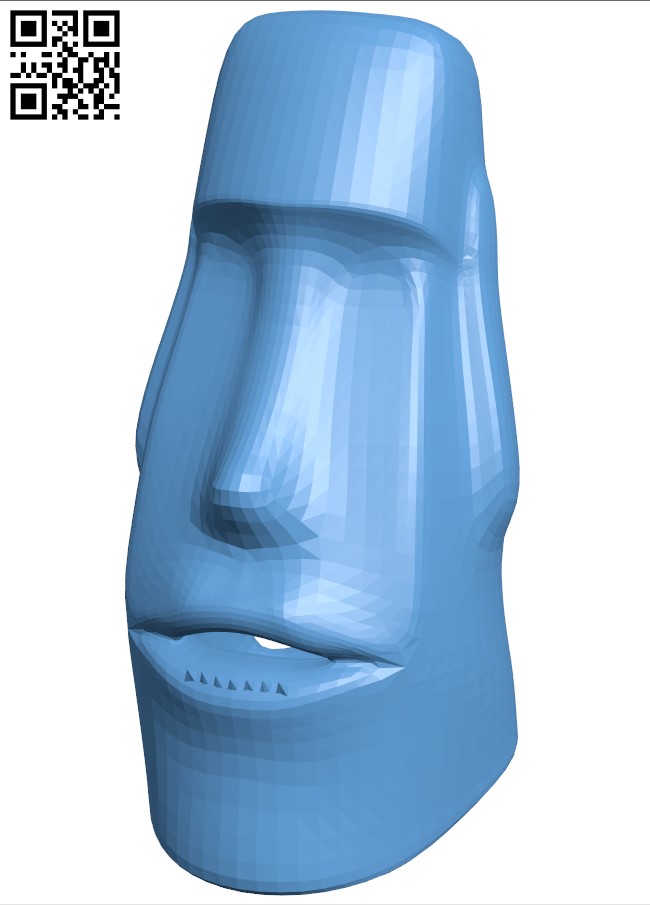Easter Island Head Tape Dispenser H004818 file stl free download 3D Model for CNC and 3d printer