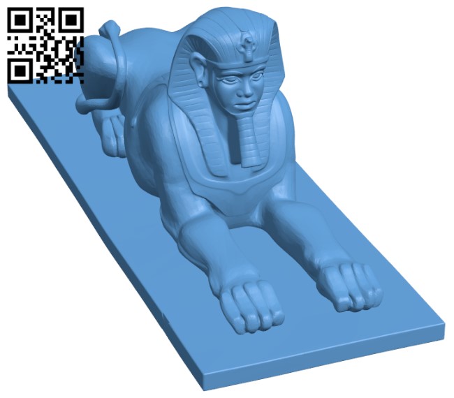 Egypt Statue H004200 file stl free download 3D Model for CNC and 3d printer