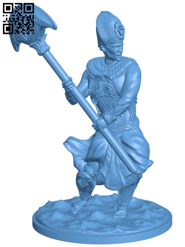 Egyptian King H004625 file stl free download 3D Model for CNC and 3d printer