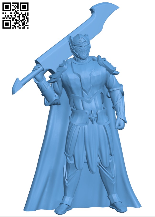 Elf Paladin H004686 file stl free download 3D Model for CNC and 3d printer