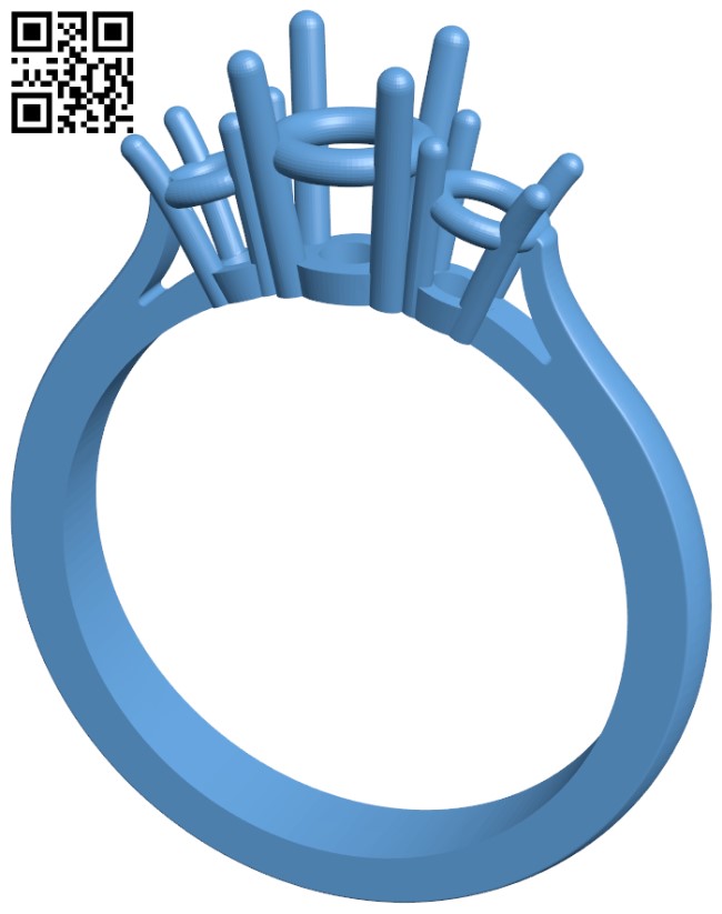Engagement Ring H004736 file stl free download 3D Model for CNC and 3d printer