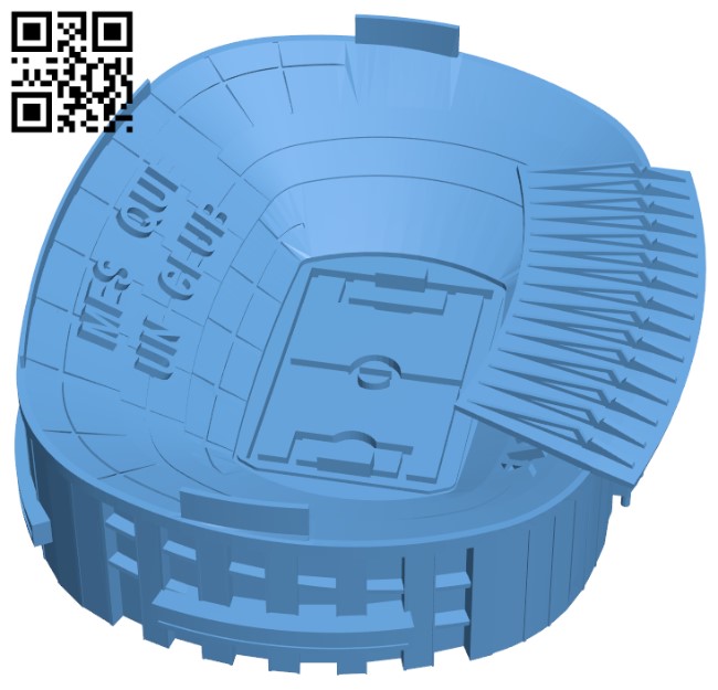 FC Barcelona Football Stadium H004819 file stl free download 3D Model for CNC and 3d printer