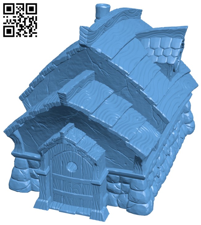 Fisherman's Village House H004820 file stl free download 3D Model for CNC and 3d printer
