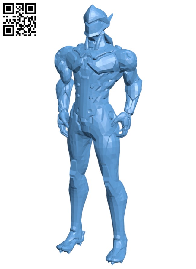 Genji Overwatch H004691 file stl free download 3D Model for CNC and 3d printer