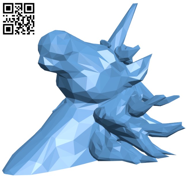Geometric wall Unicorn H004412 file stl free download 3D Model for CNC and 3d printer