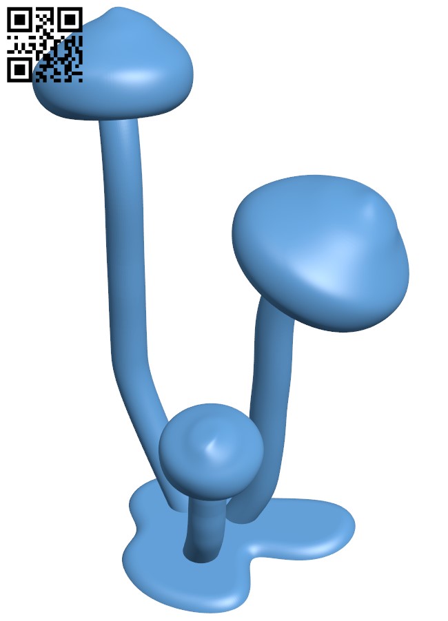 Glowing Mushrooms H004693 file stl free download 3D Model for CNC and 3d printer