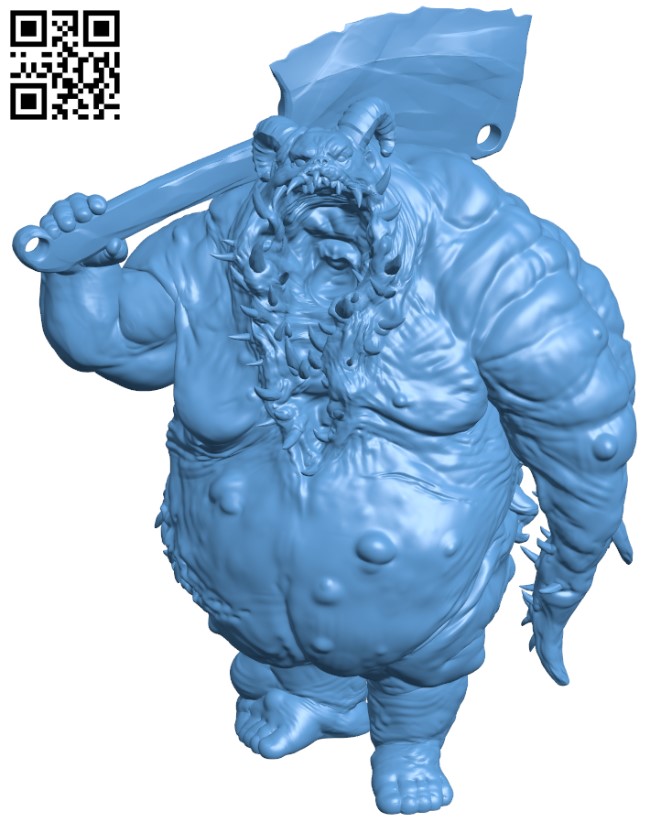 Gluttony Demon H004413 file stl free download 3D Model for CNC and 3d printer