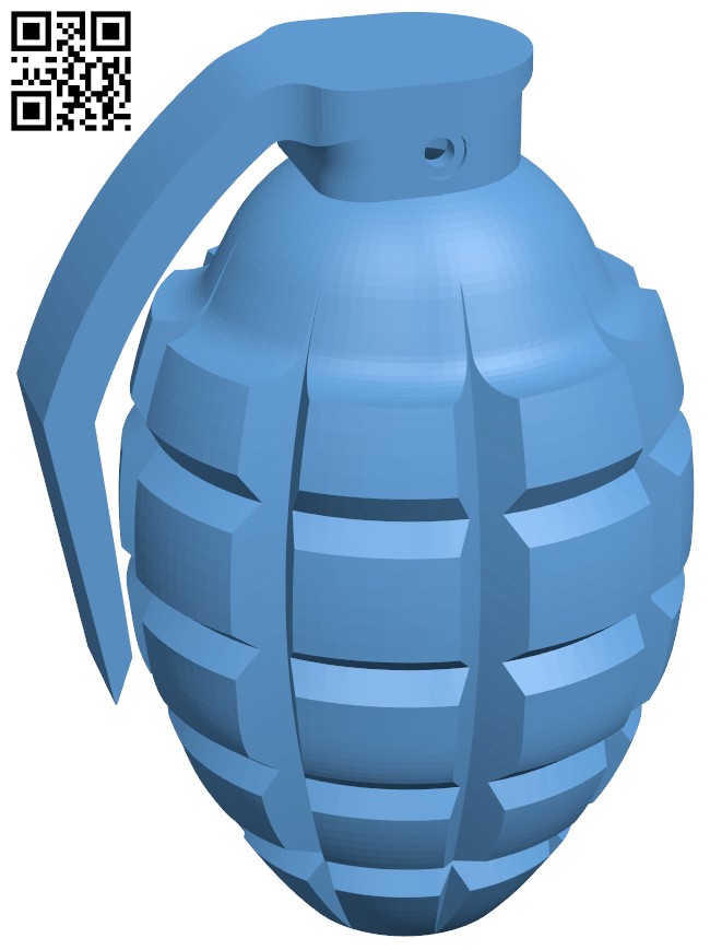 Grenade H004630 file stl free download 3D Model for CNC and 3d printer