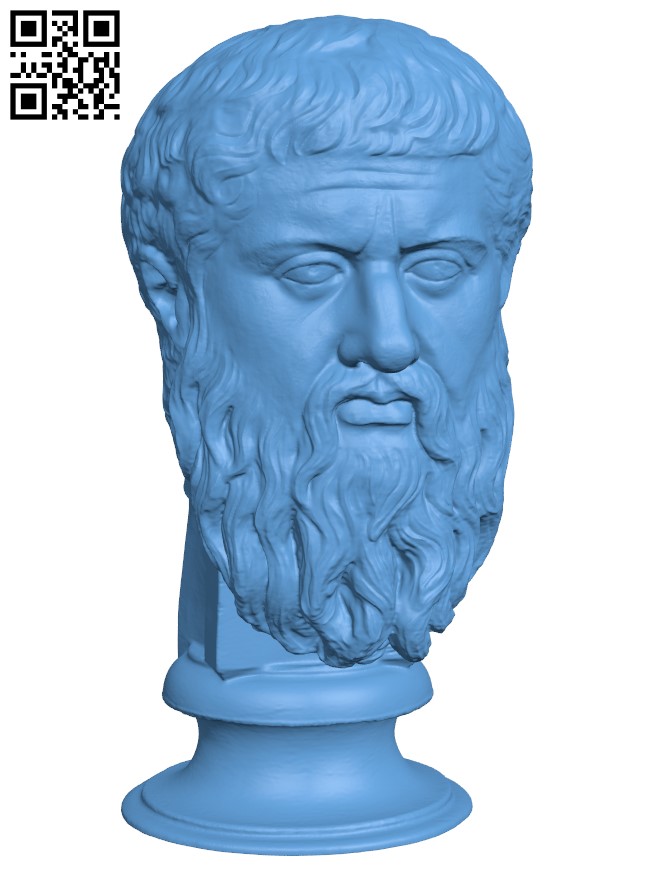 Head of Plato H004828 file stl free download 3D Model for CNC and 3d printer