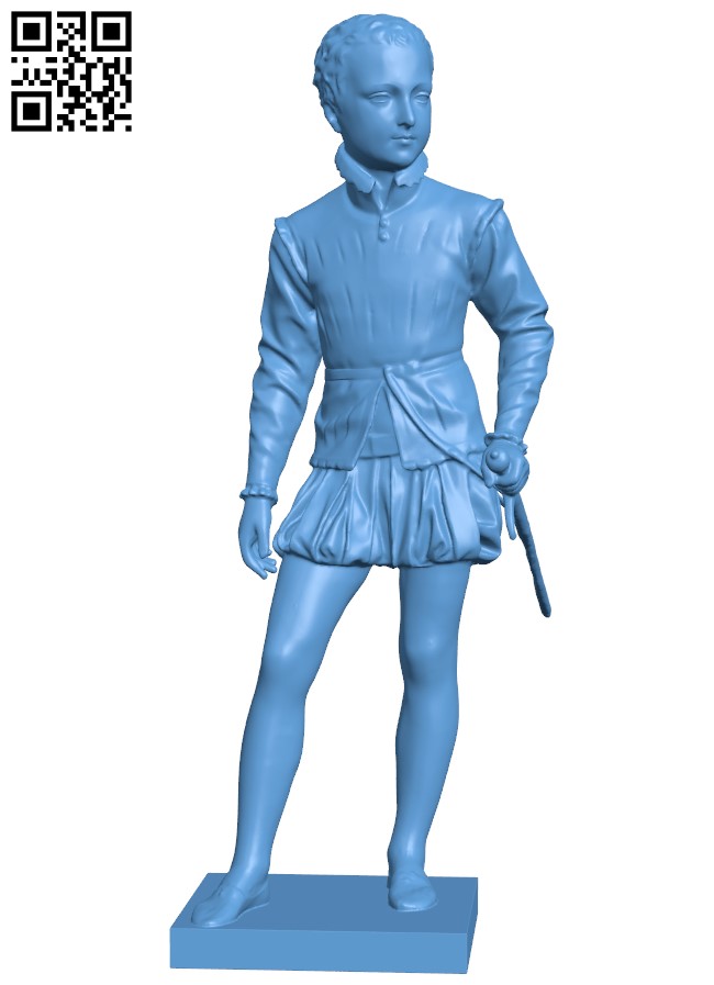 Henry IV as a child H004545 file stl free download 3D Model for CNC and 3d printer