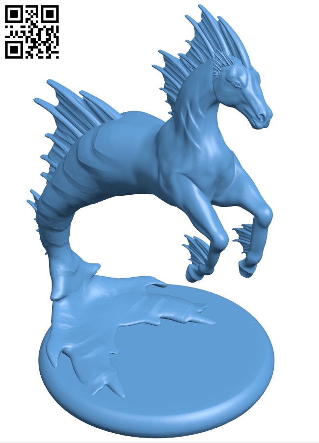 Hippocampus H004703 file stl free download 3D Model for CNC and 3d printer