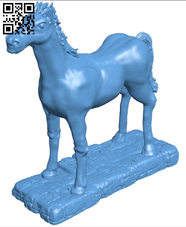 Horse H004423 file stl free download 3D Model for CNC and 3d printer