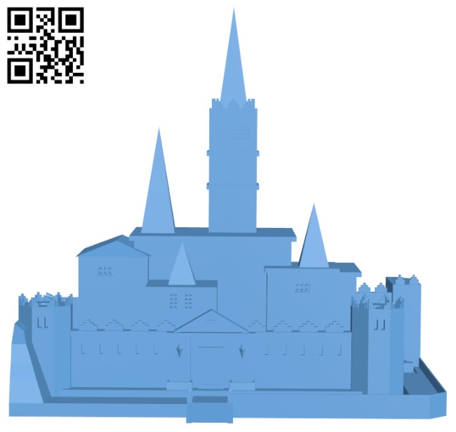 Hyrule Castle H004549 file stl free download 3D Model for CNC and 3d printer