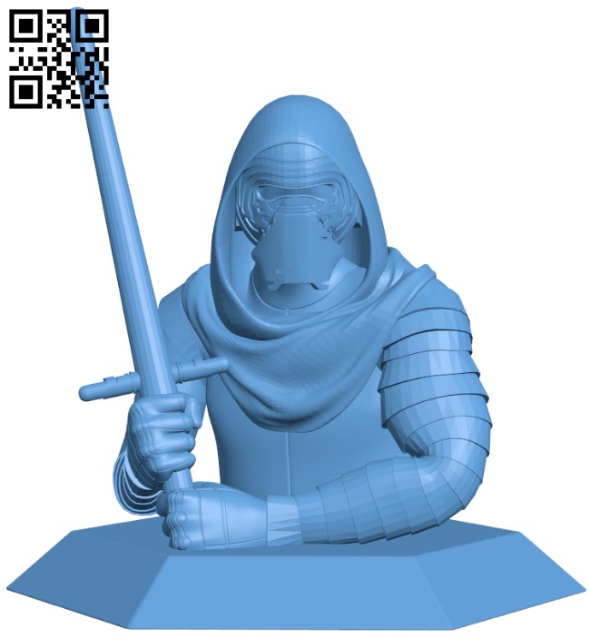 Kylo Ren H004554 file stl free download 3D Model for CNC and 3d printer