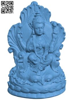 Lakshmi on a lotus throne