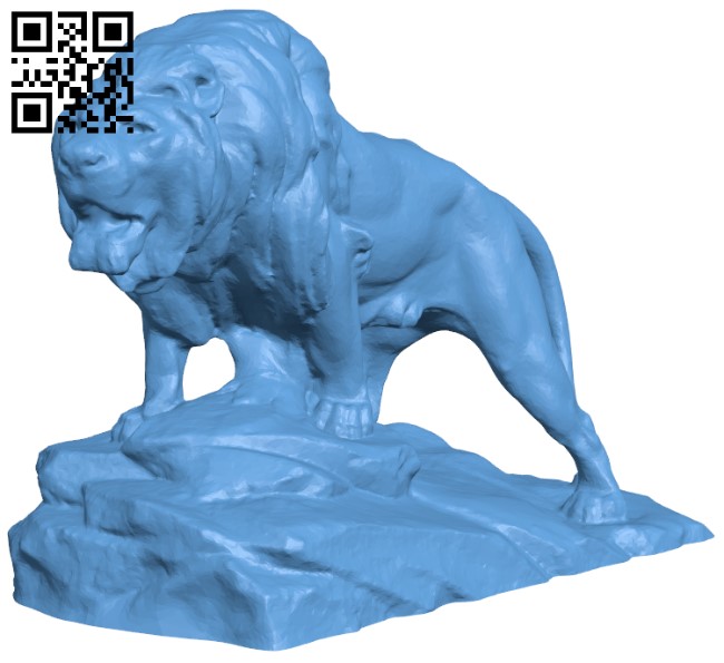 Lion H004557 file stl free download 3D Model for CNC and 3d printer
