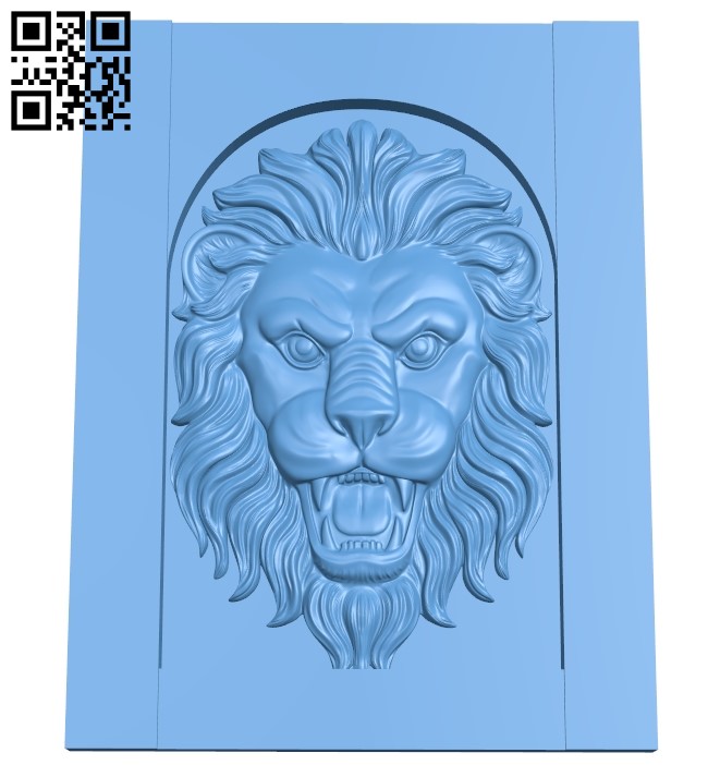 Lion head painting