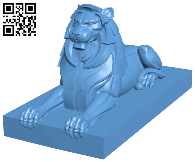 Lions Gate Statue H004558 file stl free download 3D Model for CNC and 3d printer