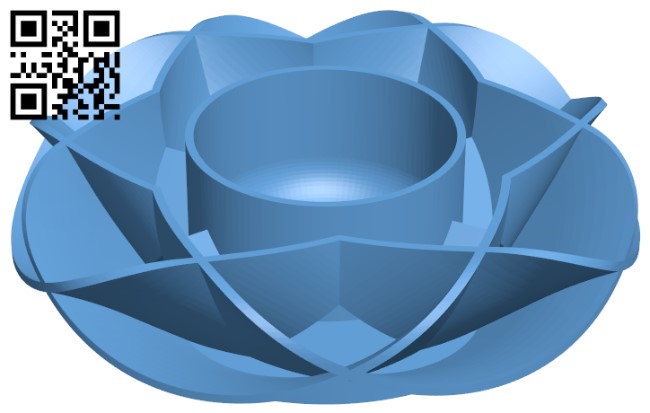 Lotus flower bowl H004559 file stl free download 3D Model for CNC and 3d printer