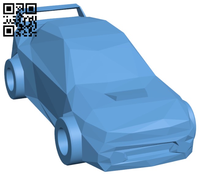 Low Poly Subaru Impreza 22b STi H004718 file stl free download 3D Model for CNC and 3d printer