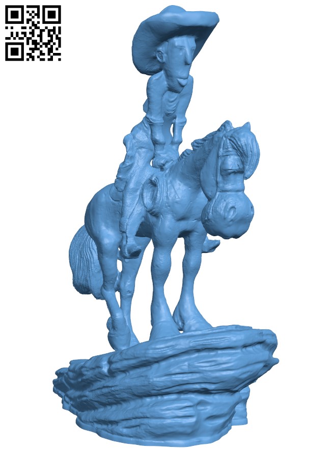 Lucky Luke H004562 file stl free download 3D Model for CNC and 3d printer