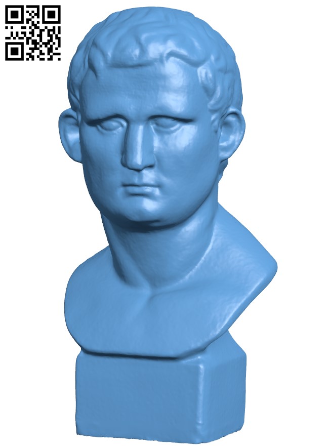 Marcus Vipsanius Agrippa bust H004431 file stl free download 3D Model for CNC and 3d printer