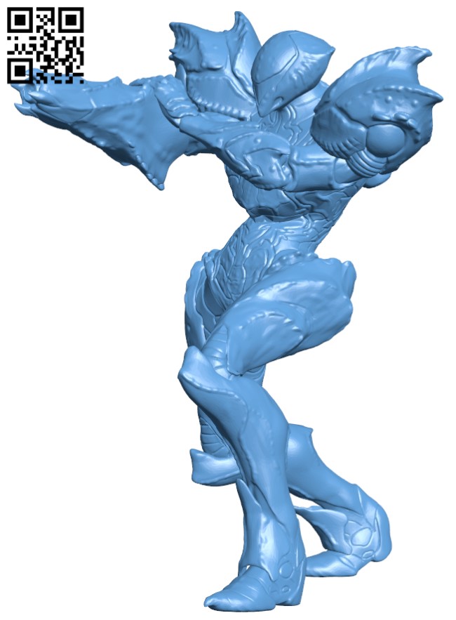 Metroid Suit Samus - Metroid Dread H004282 file stl free download 3D Model for CNC and 3d printer