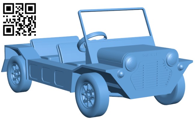 Mini Moke- Kit car H004173 file stl free download 3D Model for CNC and 3d printer