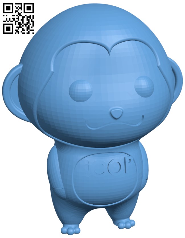 Monkey Icop H004441 file stl free download 3D Model for CNC and 3d printer