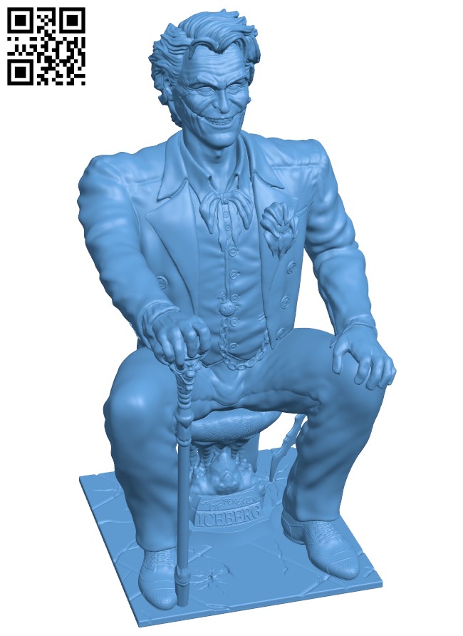 Mr. Joker H004641 file stl free download 3D Model for CNC and 3d printer