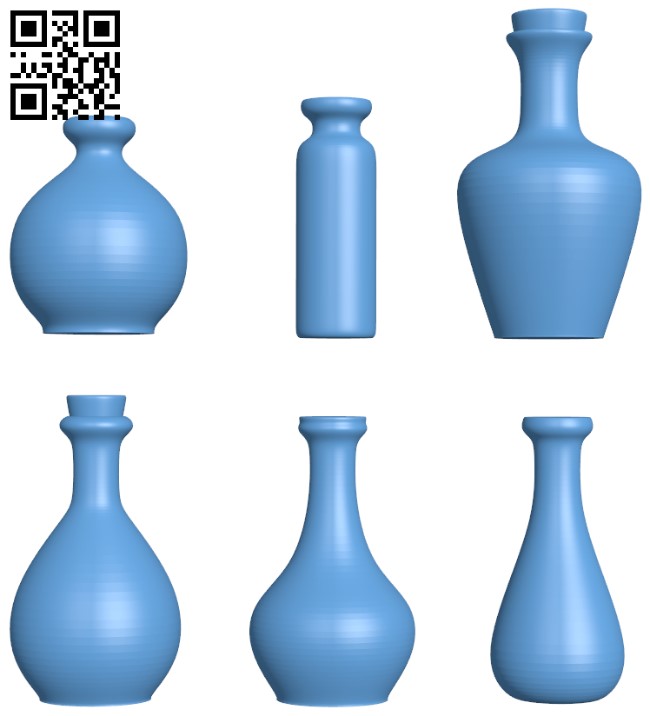 Multipurpose Potion Bottles H004572 file stl free download 3D Model for CNC and 3d printer