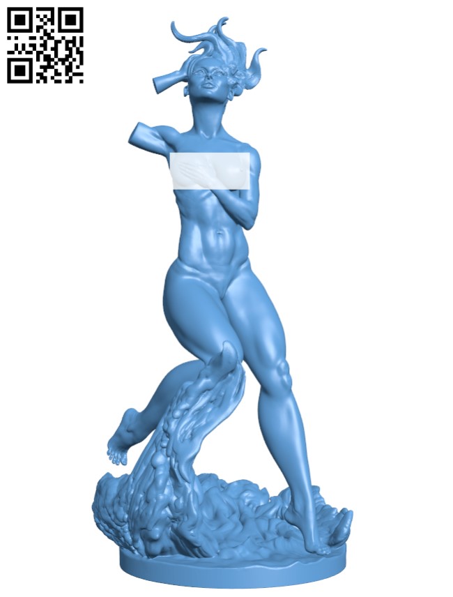Nymph H004220 file stl free download 3D Model for CNC and 3d printer