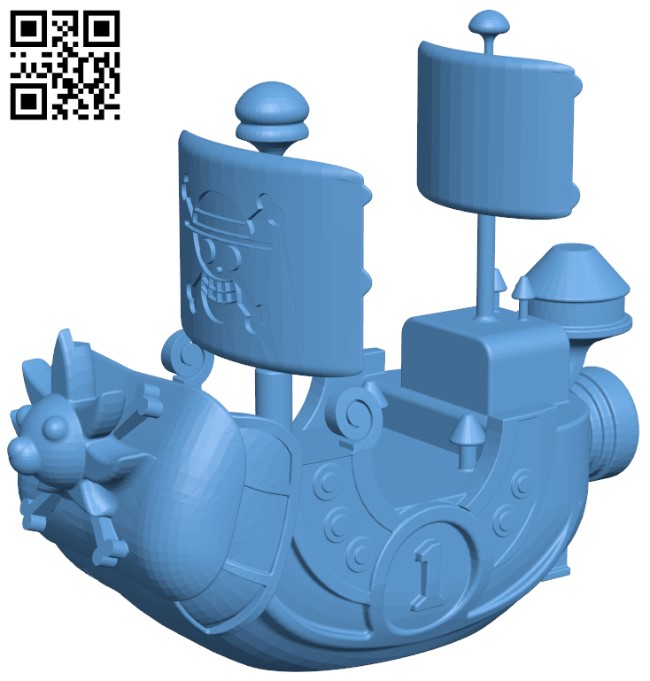 One Piece - Thousand Sunny H004574 file stl free download 3D Model for CNC and 3d printer