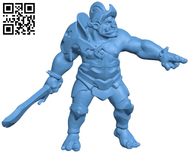 Orc warrior H004745 file stl free download 3D Model for CNC and 3d printer