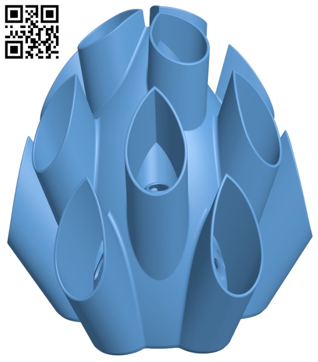 Palmiga Globe Bouquet Vase H004349 file stl free download 3D Model for CNC and 3d printer