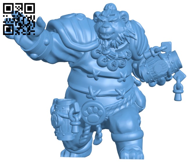 Panda shaman H004576 file stl free download 3D Model for CNC and 3d printer