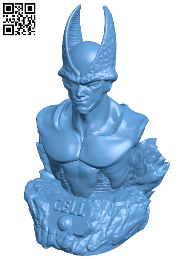 Perfect Cell Bust H004648 file stl free download 3D Model for CNC and 3d printer