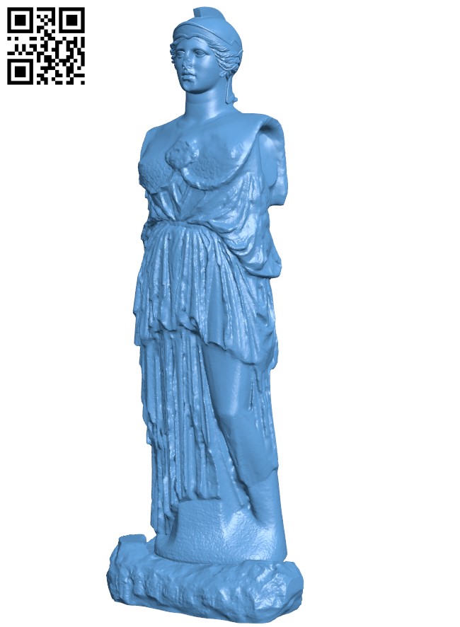 Pergamon Athena H004179 file stl free download 3D Model for CNC and 3d printer