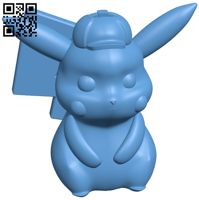 Pikachu - Pokemon H004449 file stl free download 3D Model for CNC and 3d printer